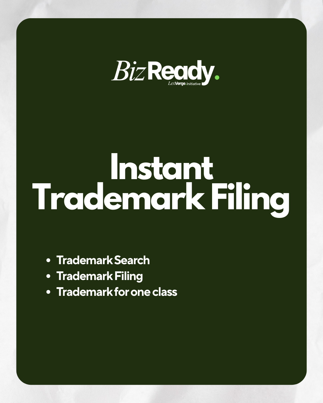 Online Trademark Search & Filing (Instant Trademark Filing) - Professional Fees